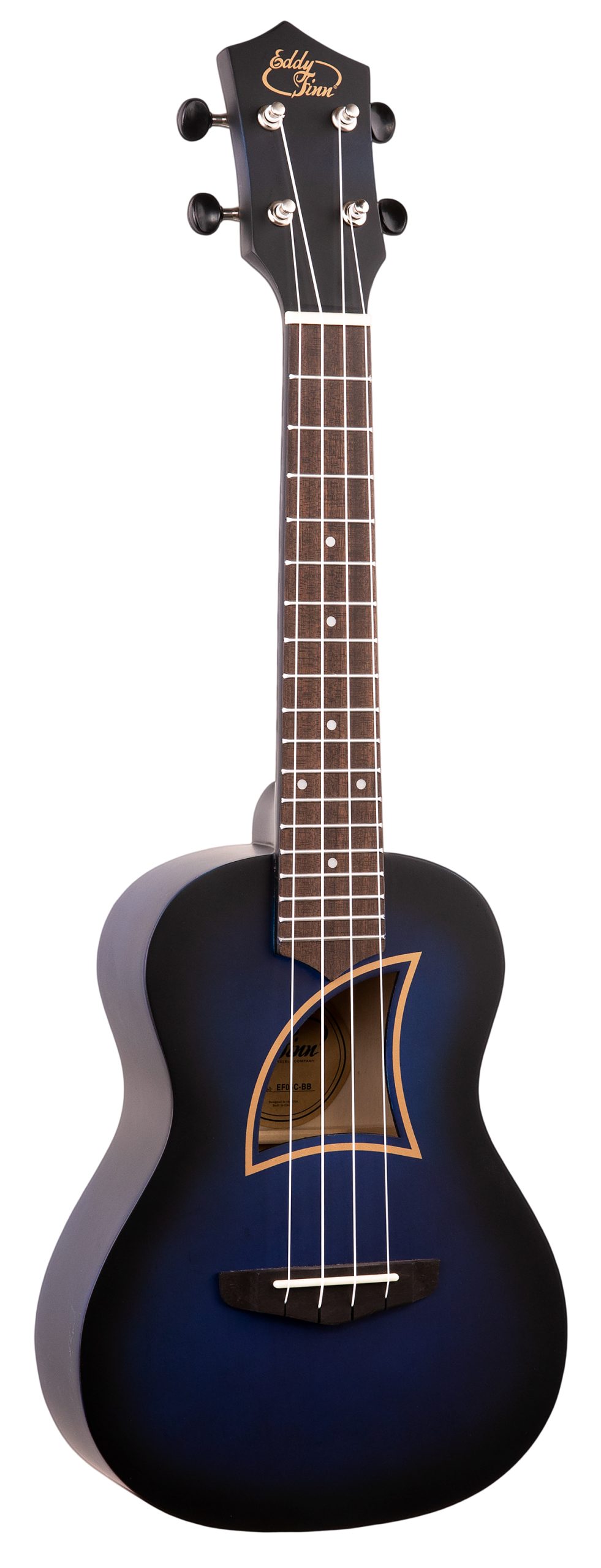 EDDY FINN EDDY FINN COLOR BURST UKULELE WITH GIG BAG, BLUE BURST