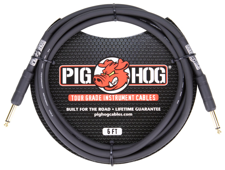 Pig Hog PIG HOG 6FT 1/4" - 1/4" 8MM INST. CABLE