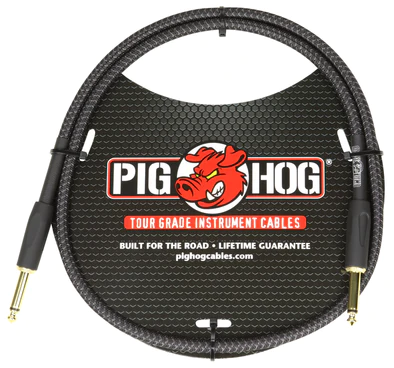 Pig Hog Pig Hog "Black Woven" 3ft Patch Cables