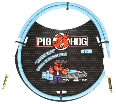 Pig Hog Pig Hog "Daphne Blue" 3ft Patch Cables