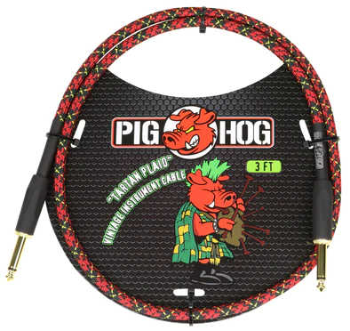 Pig Hog Pig Hog "Tartan Plaid" 3ft Patch Cables