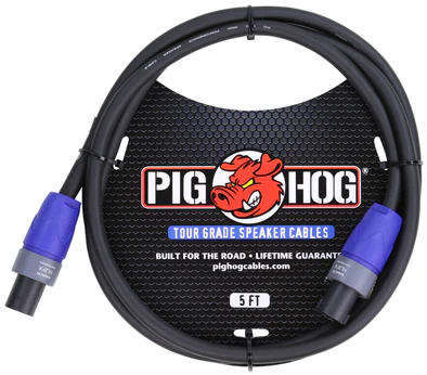 Pig Hog Pig Hog Speaker Cable, 5ft (14 gauge wire), SPKON to SPKON