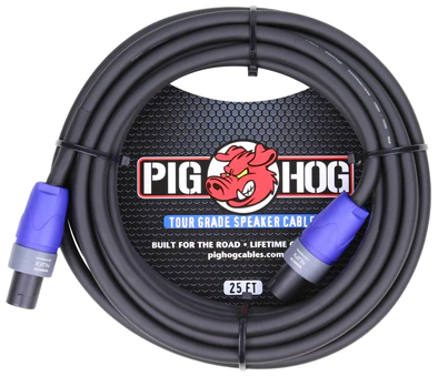Pig Hog Pig Hog 25ft Speaker Cable, (14 gauge wire) SPKON to SPKON