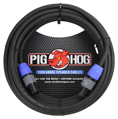 Pig Hog Pig Hog 50ft Speaker Cable, SPKON to SPKON (14 gauge wire)