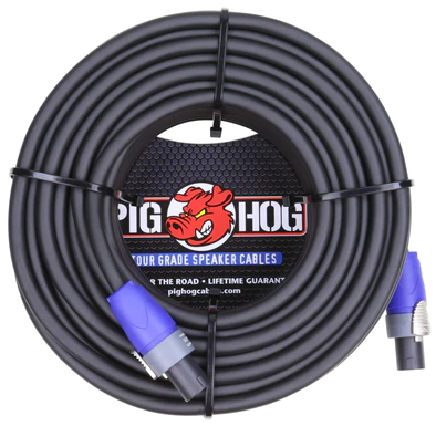 Pig Hog Pig Hog 100ft Speaker Cable, SPKON to SPKON (14 gauge wire)