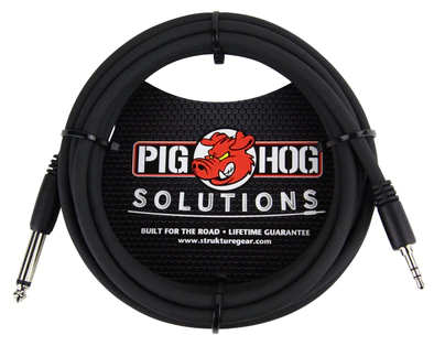 Pig Hog Pig Hog 5ft 3.5mm TRS to 1/4" Mono
