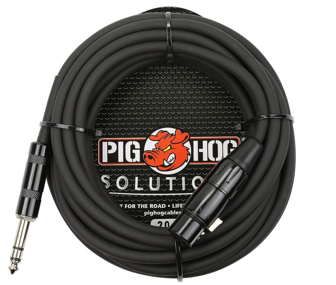 Pig Hog Pig Hog PX-TMXF20 1/4" TRS to XLR Adaptor Cable, 20 Feet