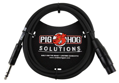 Pig Hog Pig Hog 6ft TRS(M)-XLR(F) Balanced Cable