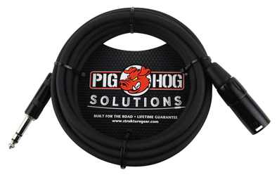 Pig Hog Pig Hog 10ft TRS(M)-XLR(M) Balanced Cable
