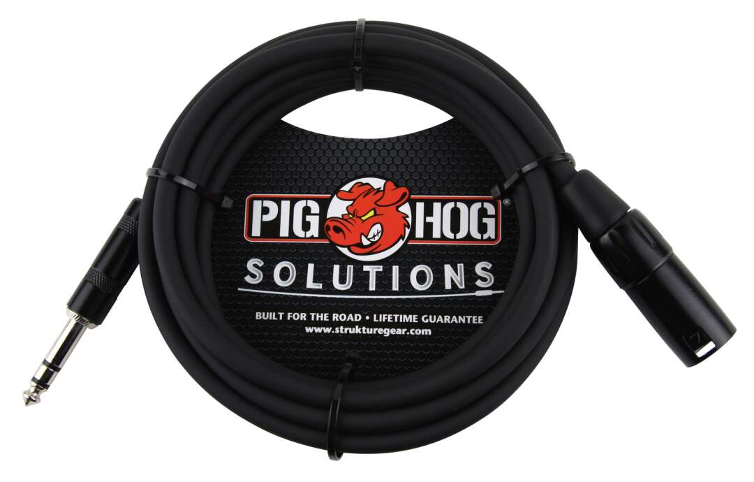 Pig Hog PIG HOG SOLUTIONS - 25FT TRS(M)-XLR(M) BALANCED CABLE