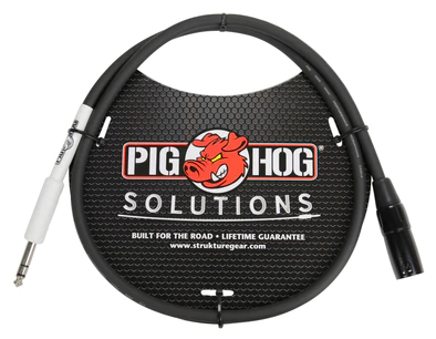 Pig Hog Pig Hog Cable - XLR male to 1/4" TRS, 3ft