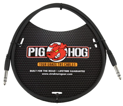 Pig Hog Pig Hog Cable - 1/4" TRS, 3 ft