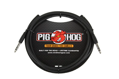 Pig Hog Pig Hog Cable - 1/4" TRS, 6 ft