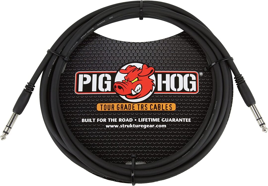 Pig Hog PIG HOG 10FT 1/4" TRS - 1/4" TRS CABLE