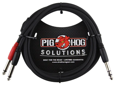 Pig Hog Pig Hog 6ft TRS(M)-Dual 1/4" Insert Cable