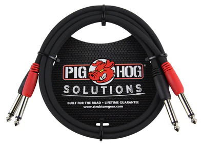 Pig Hog Pig Hog 3ft 1/4"-1/4" Dual Cable