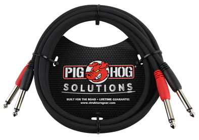 Pig Hog Pig Hog 6ft 1/4"-1/4" Dual Cable