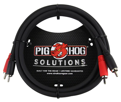 Pig Hog Pig Hog 6ft RCA-RCA Dual Cable
