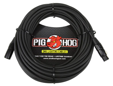 Pig Hog Pig Hog DMX 3 pin lighting Cable, 50ft