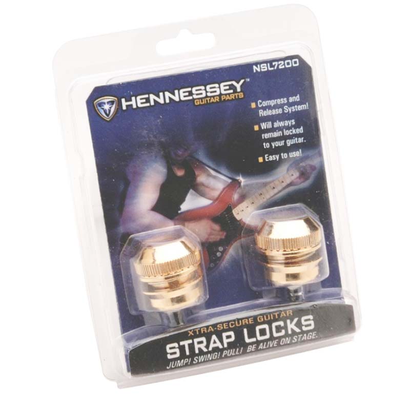 On-Stage On-Stage NSL7200G Solid Brass Strap Locks