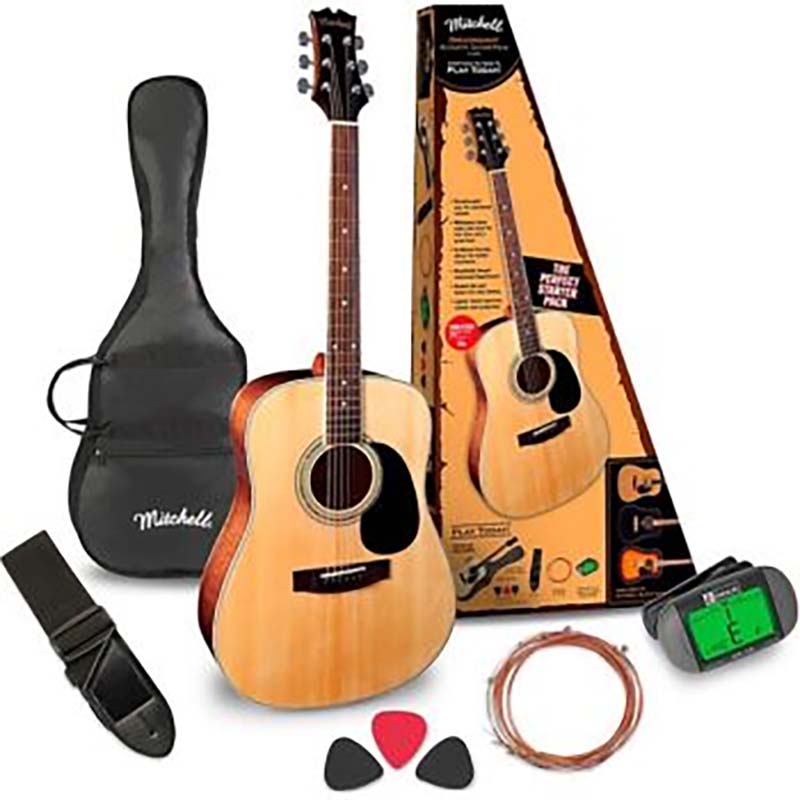 Alba Alba Acoustic Guitar Value Pack - Natural
