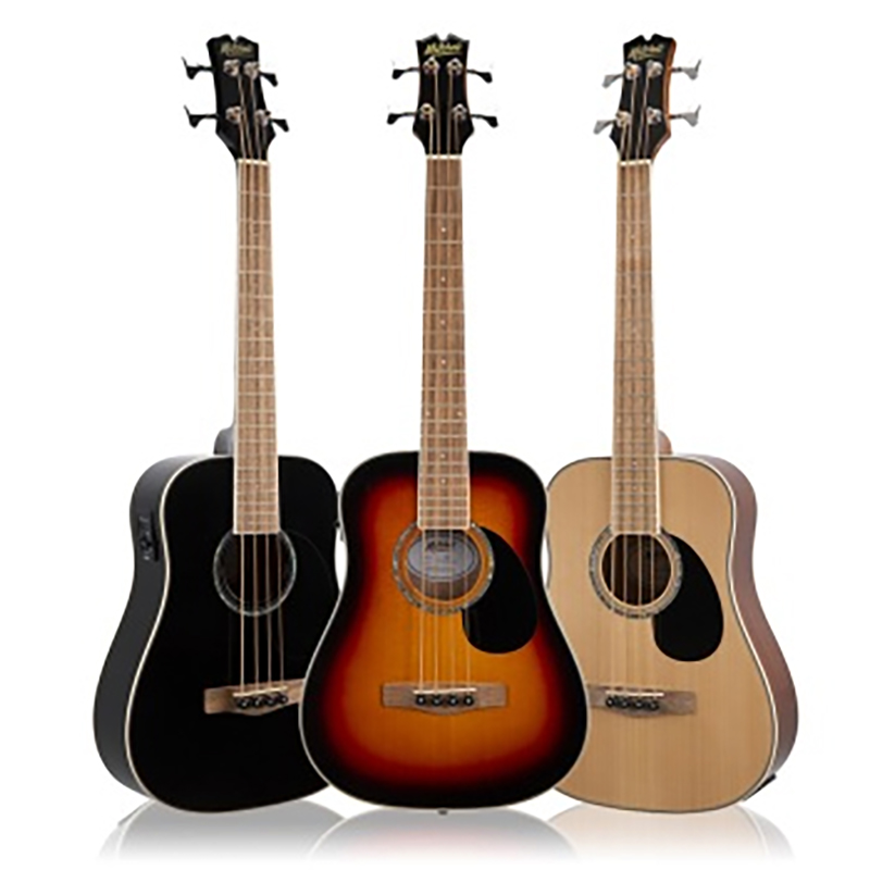 Mitchell Mitchell EZB Super Short-Scale Acoustic-Electric Bass – Natural