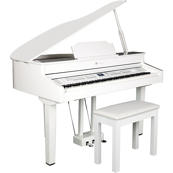 Williams Williams Symphony Grand II Digital Micro Grand Piano With Bench 88 Key - White
