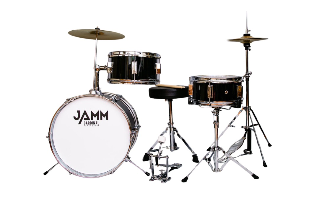 JAMM CPJAMMJR300 3 Piece Jr Drum Set - Black