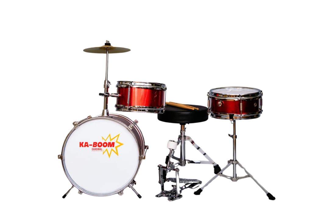 JAMM CPJAMMJR300 3 Piece Jr Drum Set - Wine Red