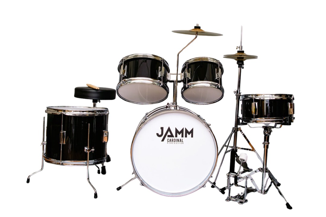 JAMM JAMM Junior-Sized Drum Sets 5 Piece Drum Set - Black