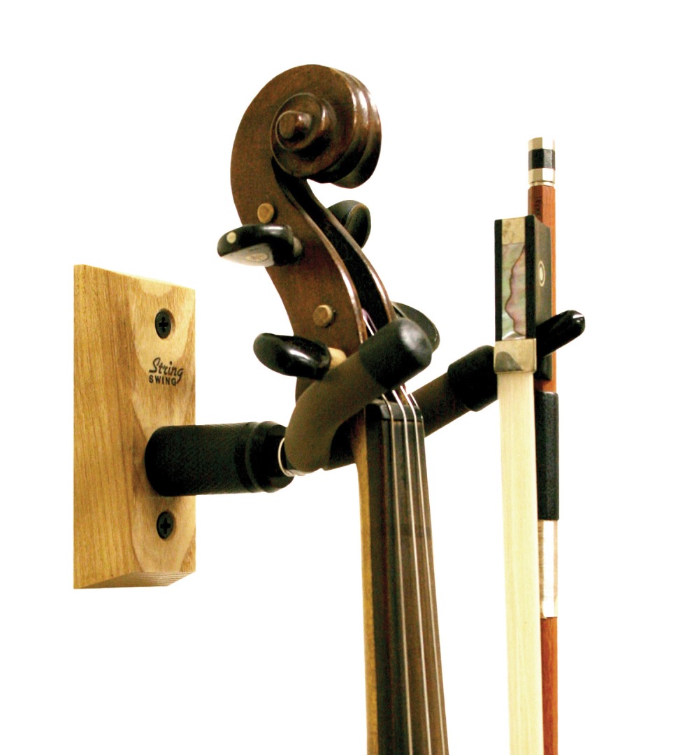 String Swing String Swing CC01V-O Hardwood Home and Studio Hanger for Violins. Oak