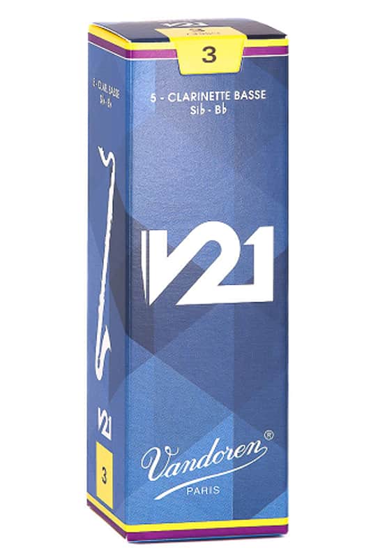 Vandoren Vandoren CR824 Bass Clarinet V21 Reeds Strength #4. (Box of 5)