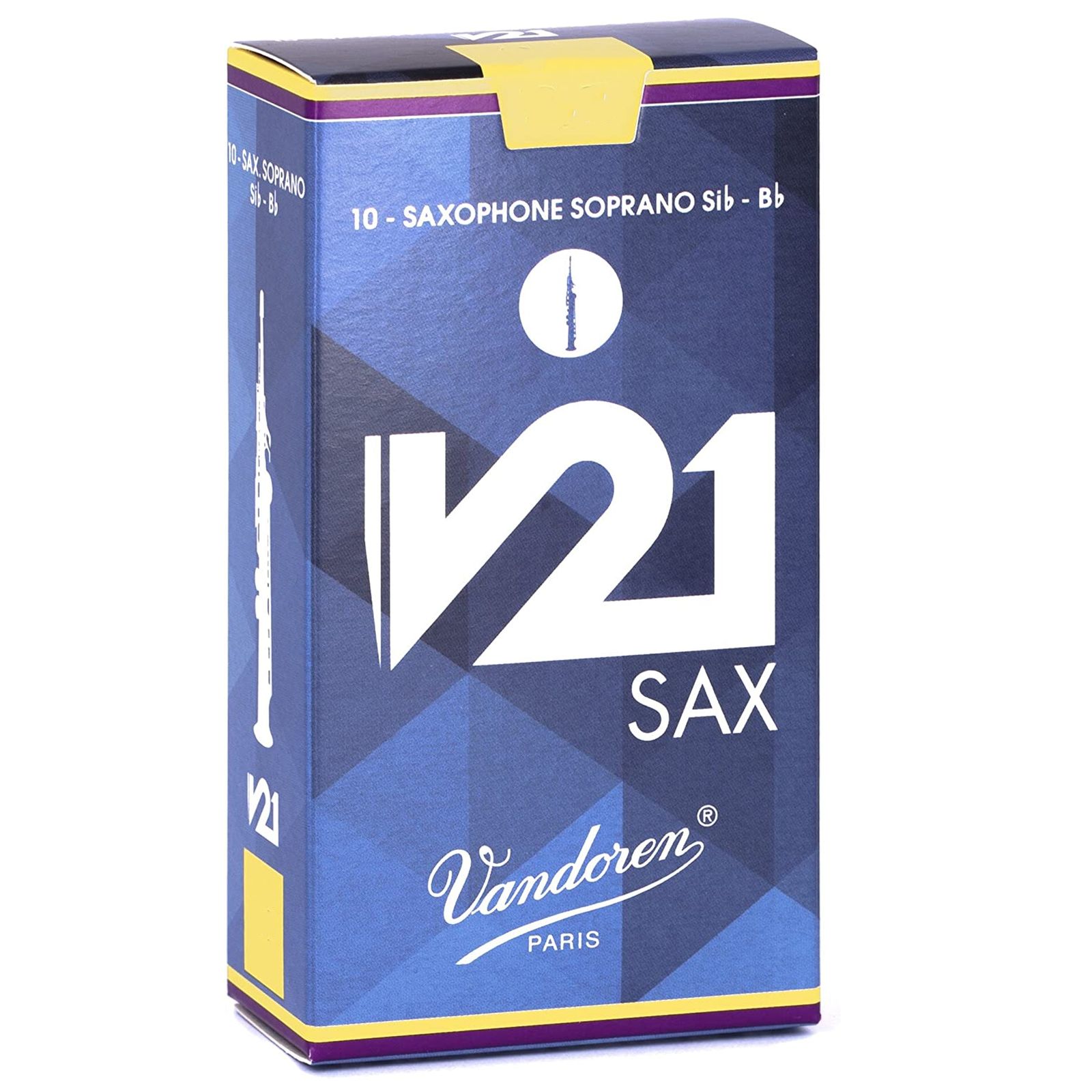 Vandoren Vandoren SR803 Soprano Saxophone V21 Reeds Strength #3. (Box of 10)