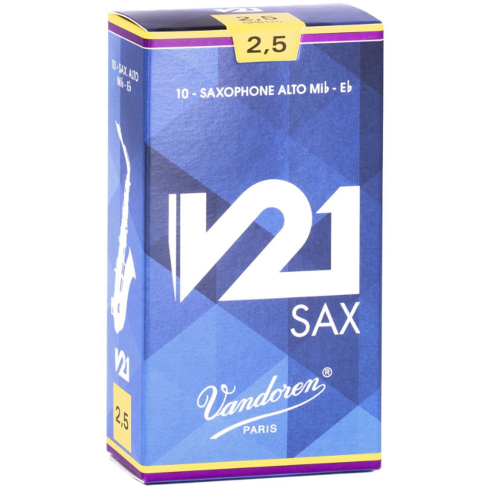 Vandoren Vandoren SR813 Alto Saxophone V21 Reeds Strength #3. (Box of 10)