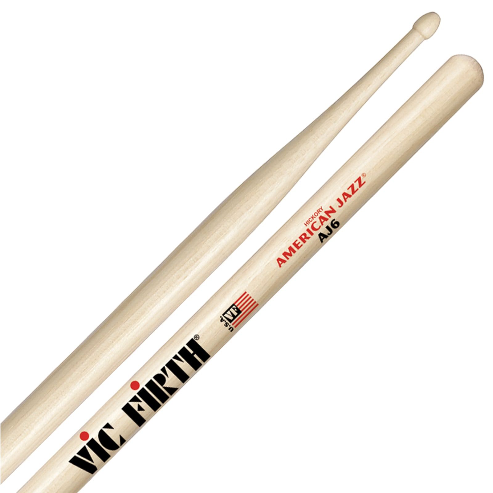 Vic Firth Vic Firth AJ6 American Jazz Drumsticks - 3 PACK