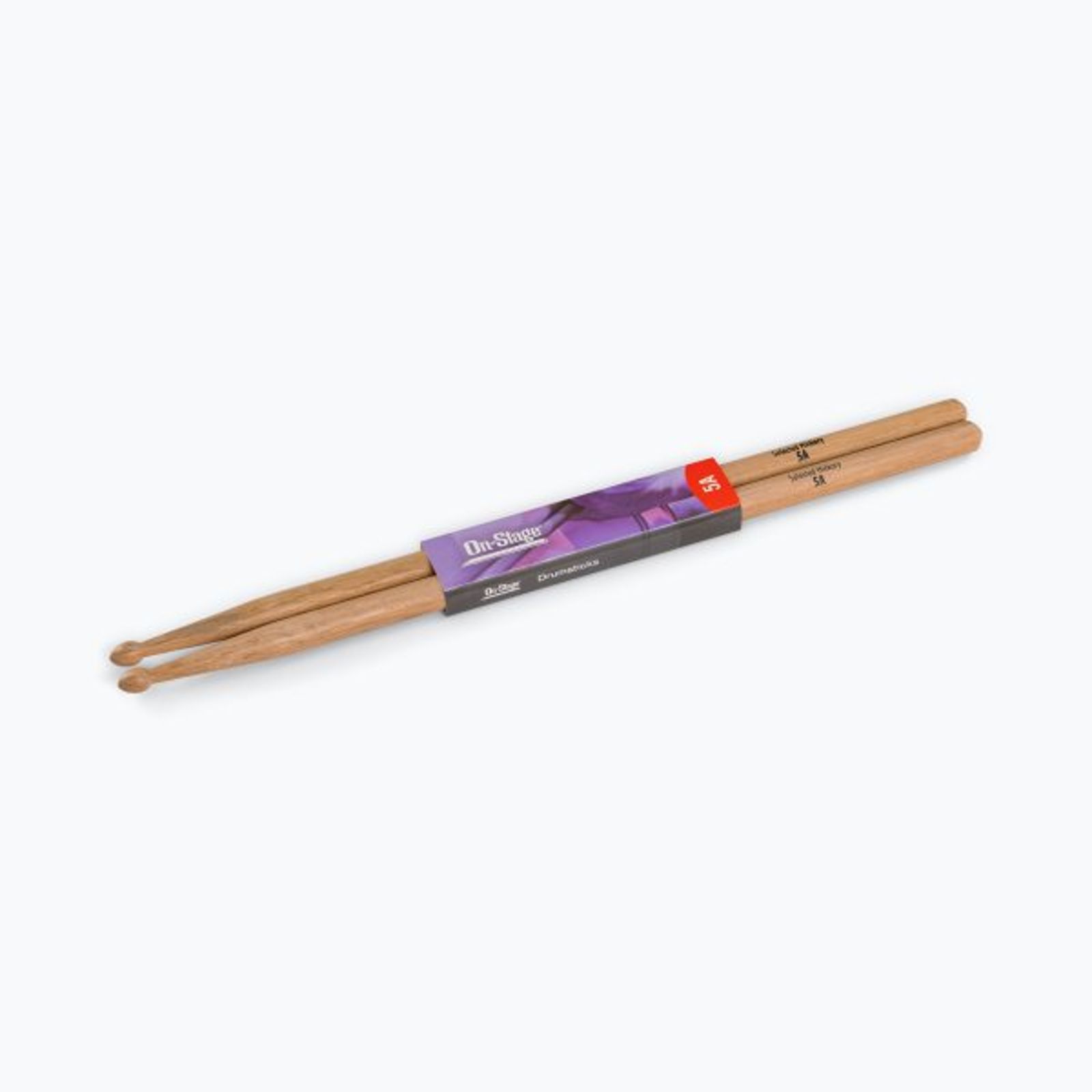 On-Stage On-Stage HW5A Hickory Drum Sticks (Wood Tip) - 12 PACK