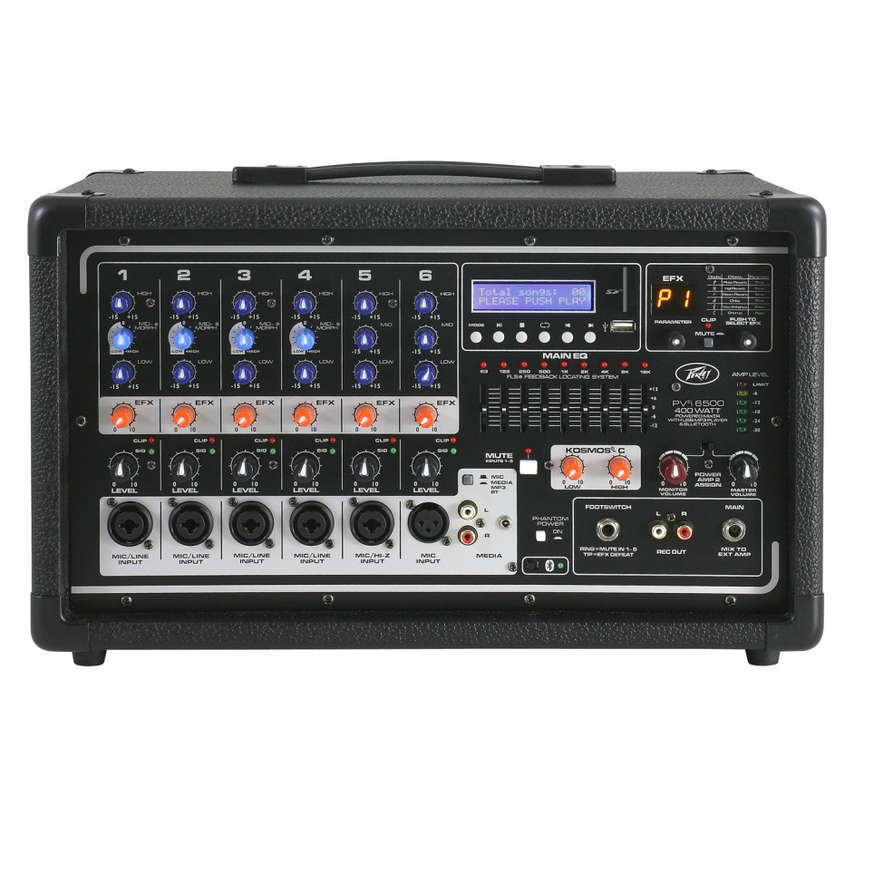 Peavey Peavey PVI 6500 6-Input Channel 400 watt Powered Mixer Amplifier