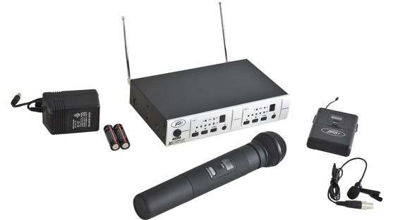Peavey Peavey PV 16DR Channel UHF Dual Receiver 1 Hand Held & 1 BL System (3017170)