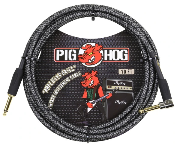 Pig Hog PIG HOG VINTAGE SERIES INSTRUMENT CABLE, 10FT, AMPLIFIER GRILL