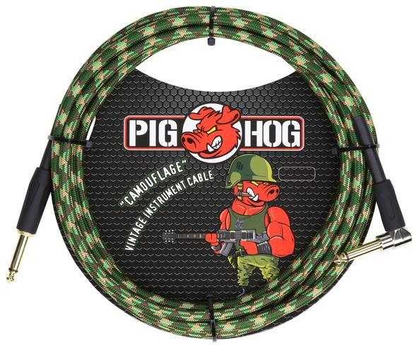 Pig Hog PIG HOG VINTAGE SERIES INSTRUMENT CABLE, 10FT, CAMOUFLAGE