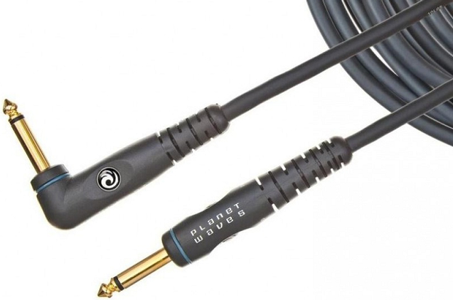 D'ADDARIO D'ADDARIO CUSTOM SERIES RIGHT ANGLE TWISTED PAIR INSTRUMENT CABLE