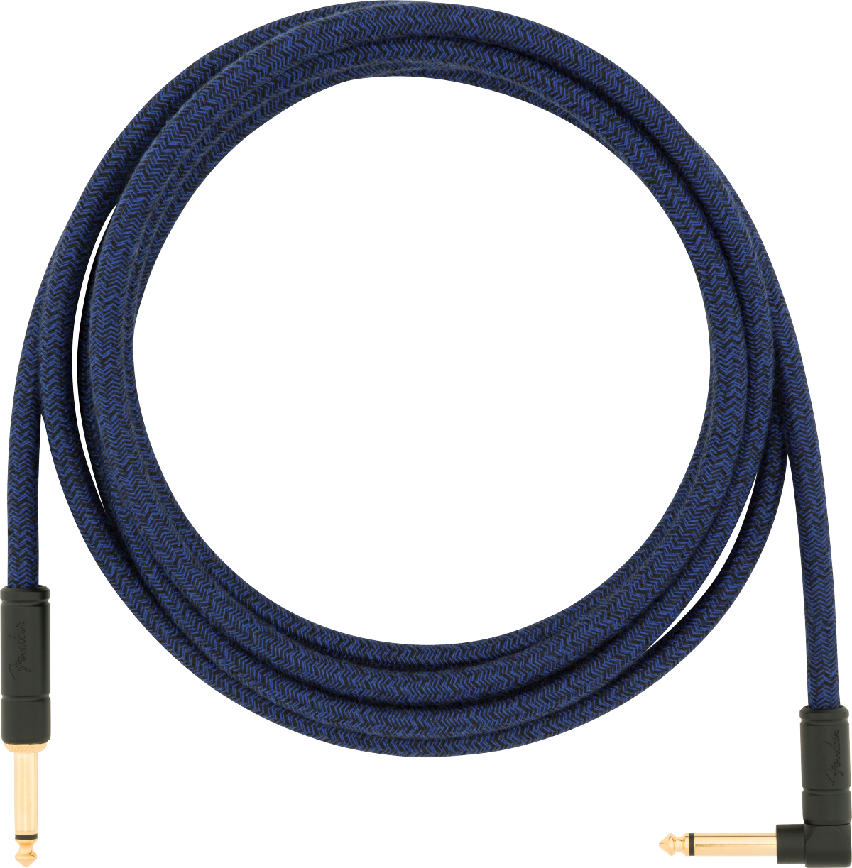 FENDER FENDER 10' FESTIVAL INSTRUMENT CABLE, BLUE DREAM, RIGHT ANGLE