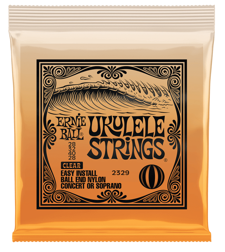 Ernie Ball ERNIE BALL 2329 CONCERT/SOPRANO NYLON BALL-END UKULELE STRINGS - CLEAR