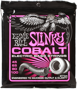 Ernie Ball Ernie Ball 2734 Cobalt Super Slinky Electric Bass Strings - 45-100 Gauge