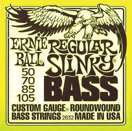 Ernie Ball Ernie Ball 2832 Regular Slinky Roundwound Bass Guitar Strings - 50-105 Gauge