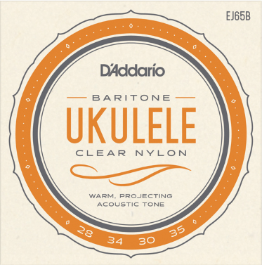 D'ADDARIO D'Addario EJ65B Pro-Arte Custom Extruded Baritone Nylon Ukulele Strings