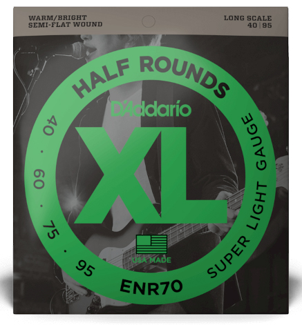 D'ADDARIO D'ADDARIO XL HALF ROUNDS BASS STRINGS, LONG SCALE