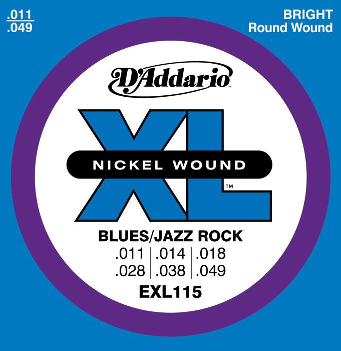 D'Addario D'Addario EXL115 Medium Gauge Guitar Strings 11-49 Gauge