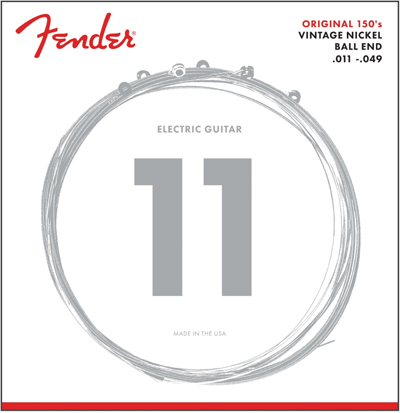 FENDER Fender 150M Original Pure Nickel Electric Strings - Medium 11-49