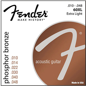 FENDER Fender 60XL Phosphor Bronze Acoustic Strings - Extra Light 10-48